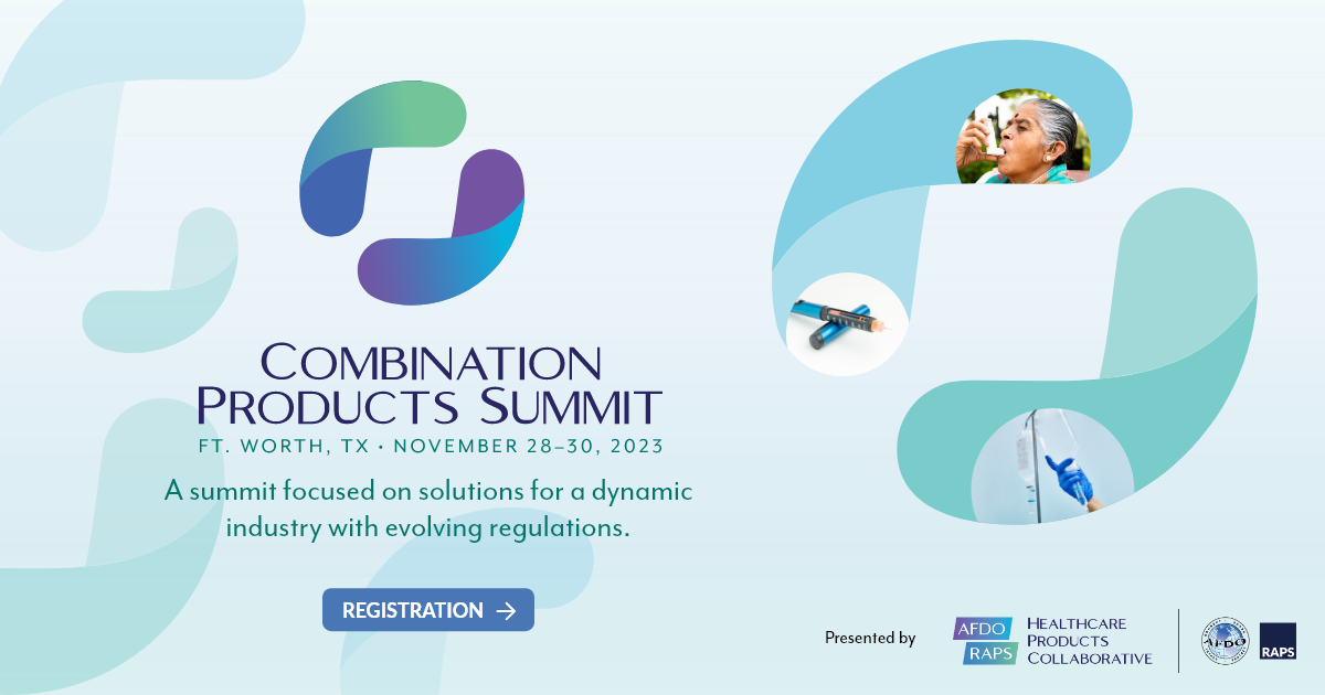 Registration Open for Combination Products Summit 2023 RAPS